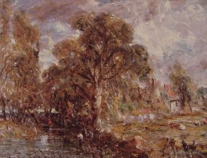 Artist John Constable's Work - Scene on a river2