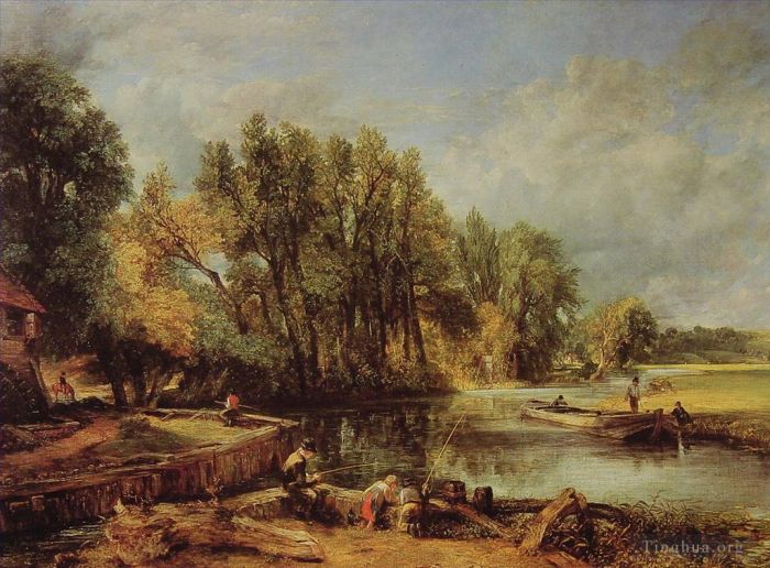 John Constable Oil Painting - Stratford Mill