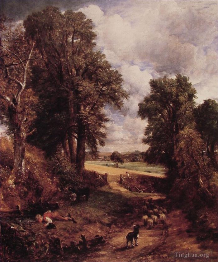 John Constable Oil Painting - The Cornfield