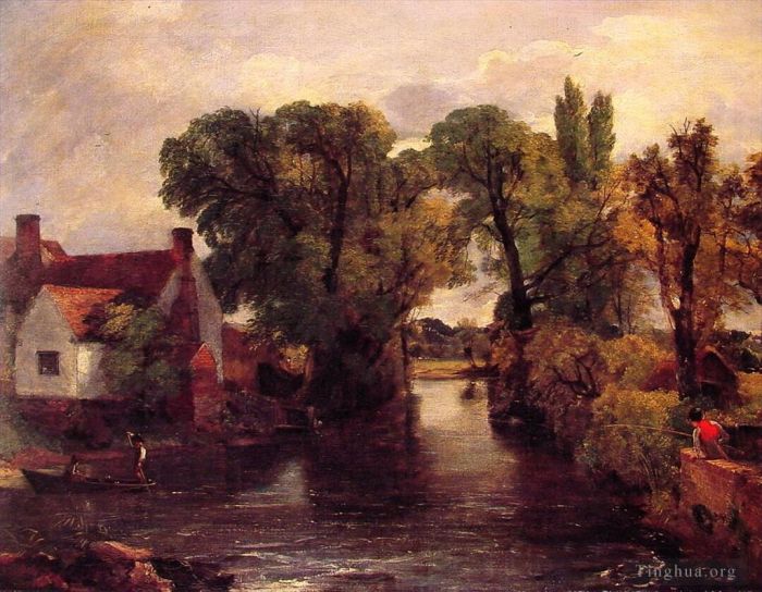 John Constable Oil Painting - The Mill Stream