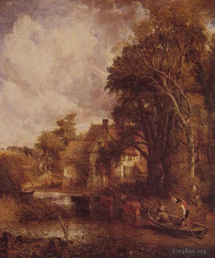 John Constable Oil Painting - The Valley farm
