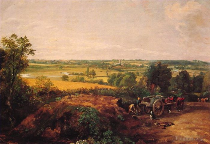 John Constable Oil Painting - View of Dedham