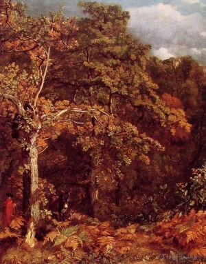 Artist John Constable's Work - Wooded Landscape