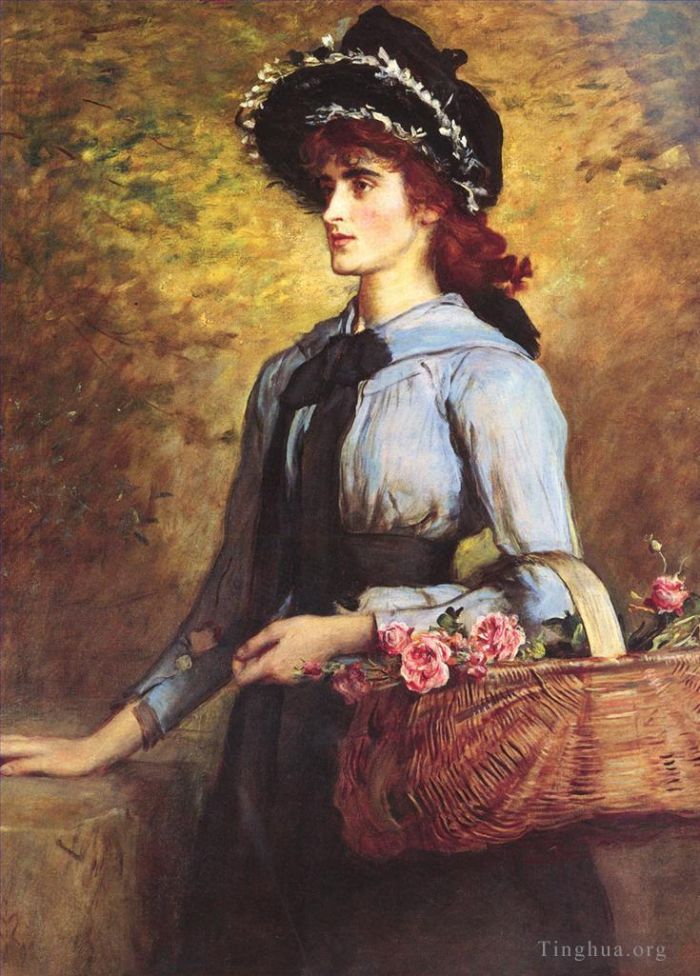 John Everett Millais Oil Painting - BritishSweet Emma Morland Sn 1892
