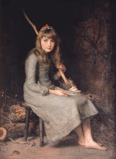 John Everett Millais Oil Painting - Cinderella1