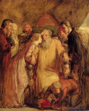 Artist John Everett Millais's Work - Lear And Cordelia