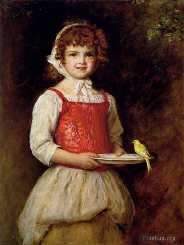 John Everett Millais Oil Painting - Merry