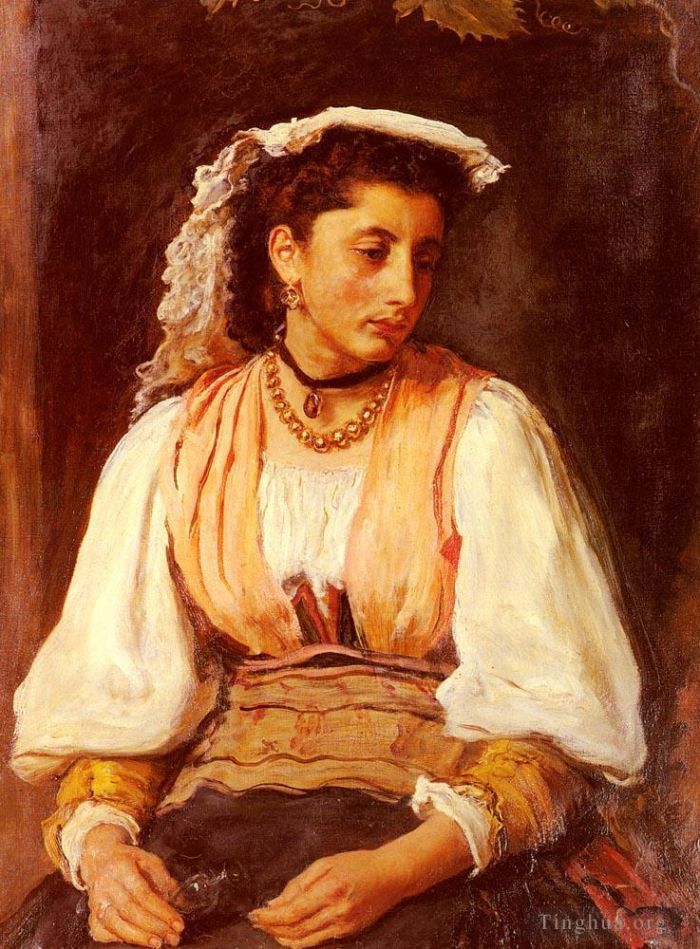 John Everett Millais Oil Painting - Pippa