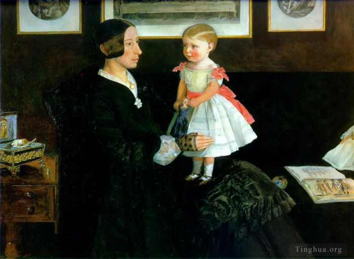 John Everett Millais Oil Painting - Portrait of Mrs James Wyatt