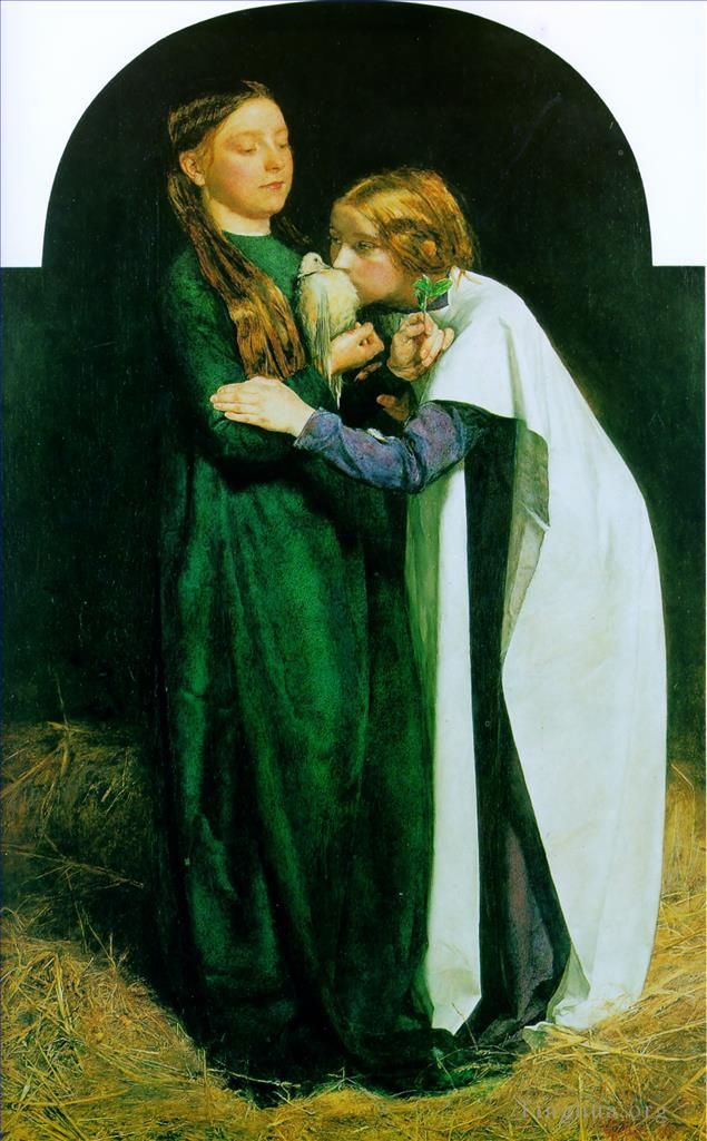 John Everett Millais Oil Painting - Return of the Dove