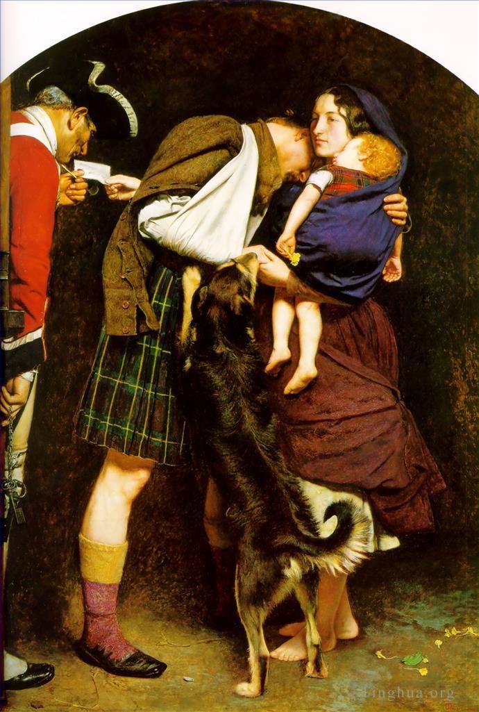 John Everett Millais Oil Painting - The Order of Release2
