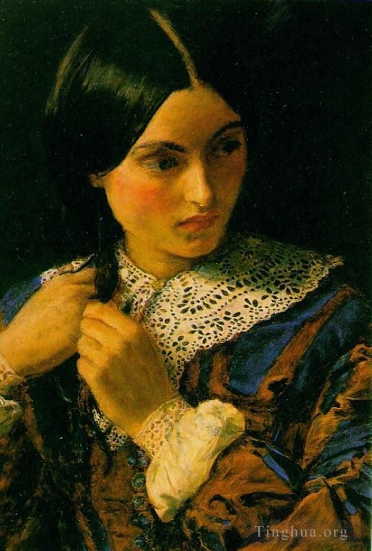 John Everett Millais Oil Painting - Beauty
