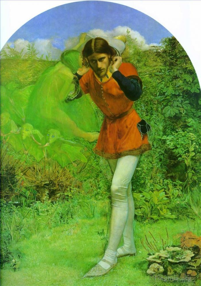 John Everett Millais Oil Painting - Fairies