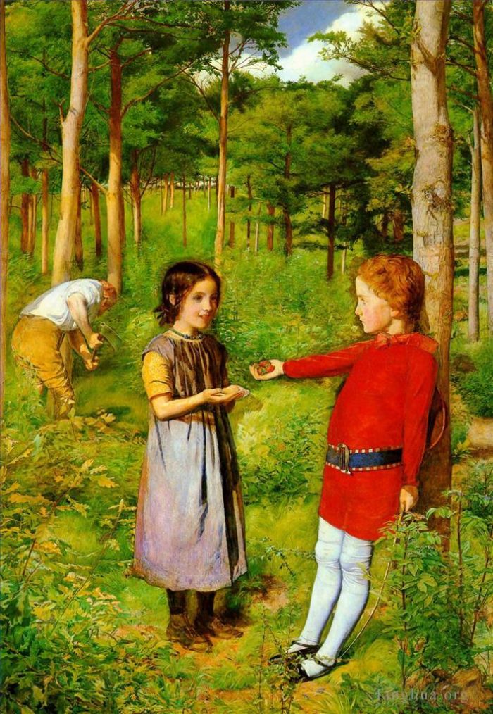 John Everett Millais Oil Painting - Hunters daughter