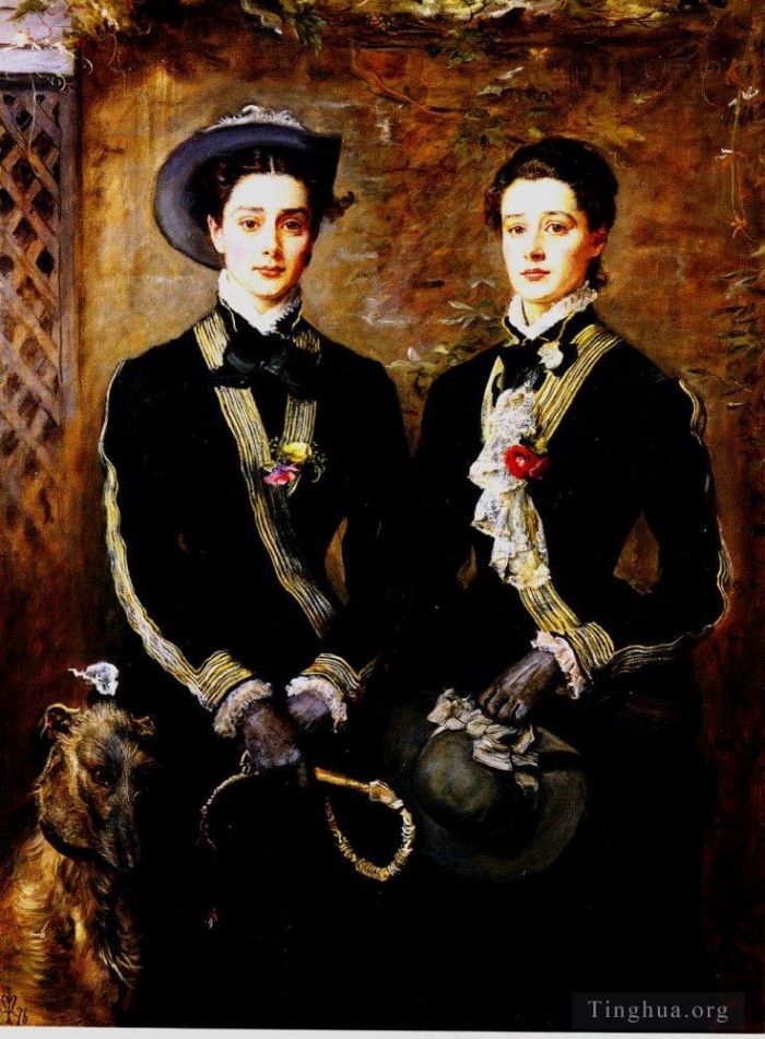John Everett Millais Oil Painting - Twins