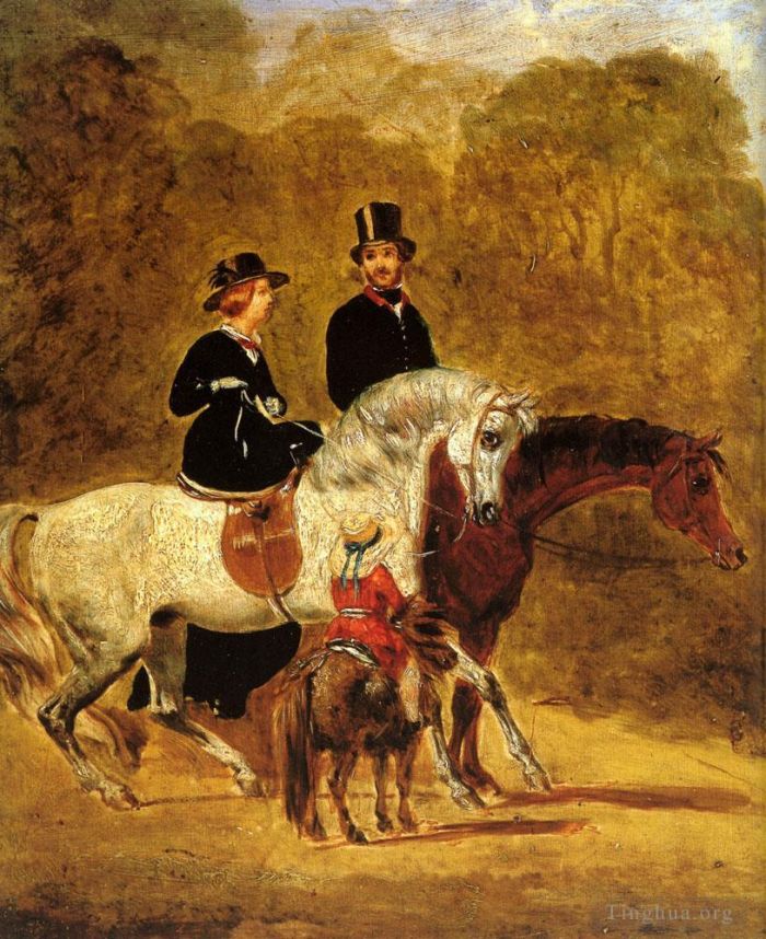 John Frederick Herring Sr Oil Painting - Sketch Of Queen Victoria