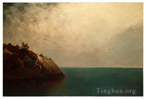 John Frederick Kensett Oil Painting - A Foggy Sky