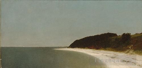 John Frederick Kensett Oil Painting - Eatons Neck Long Island