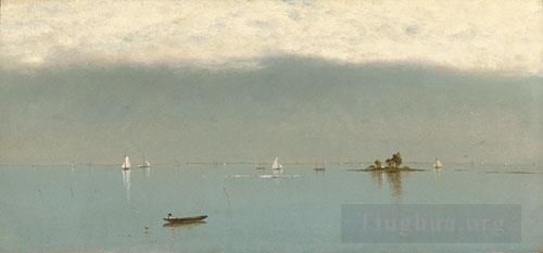 John Frederick Kensett Oil Painting - Passing Off Of The Storm
