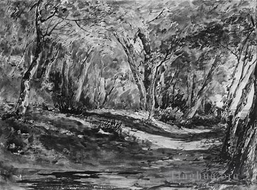 John Frederick Kensett Oil Painting - Windsor Forest