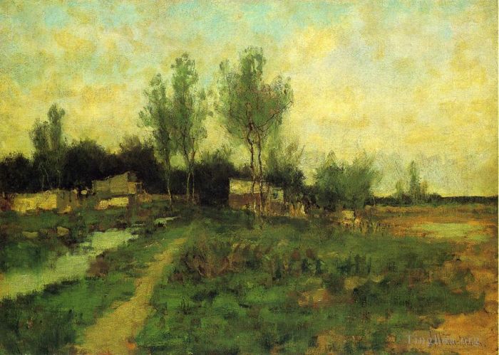 John Henry Twachtman Oil Painting - Country Path