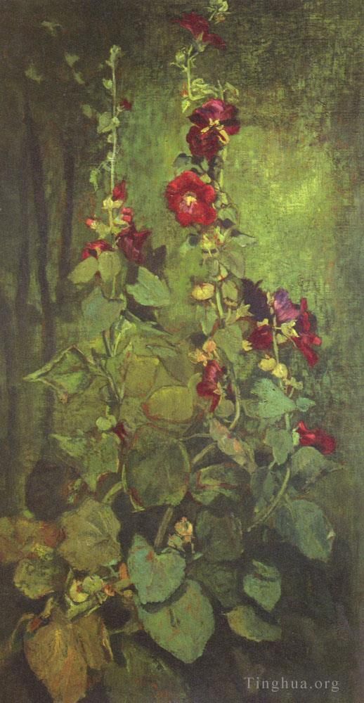 John LaFarge Oil Painting - Agathon to Erosanthe flower