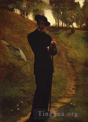 John LaFarge Oil Painting - Portrait Of The Painter