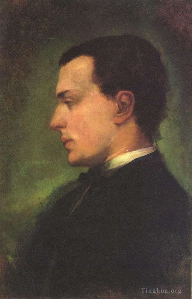 John LaFarge Oil Painting - Portrait of Henry James