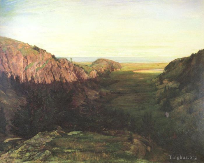 John LaFarge Oil Painting - The Last Valley
