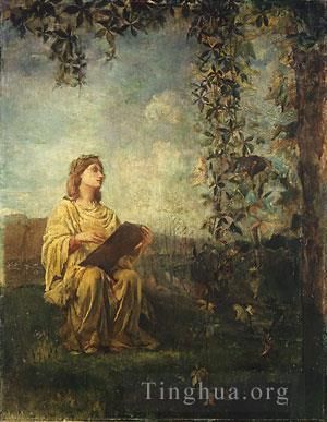 John LaFarge Oil Painting - The Muse Of Painting
