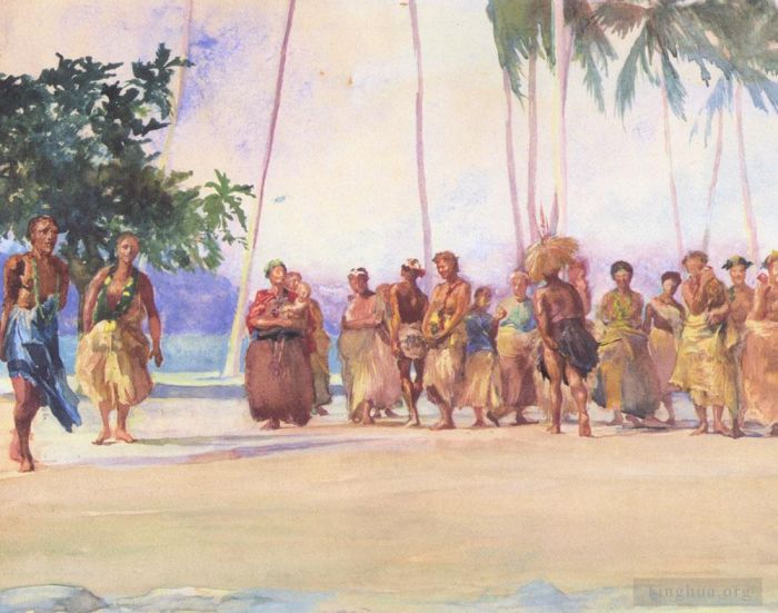 John LaFarge Various Paintings - Fagaloa Bay Samoa