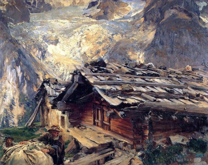 John Singer Sargent Oil Painting - Brenva Glacier