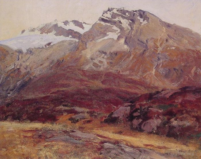John Singer Sargent Oil Painting - Coming Down from Mont Blanc