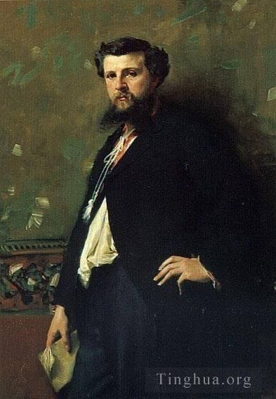 John Singer Sargent Oil Painting - Edouard Pailleron portrait