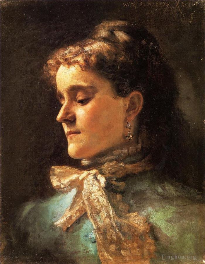 John Singer Sargent Oil Painting - Emily Sargent portrait
