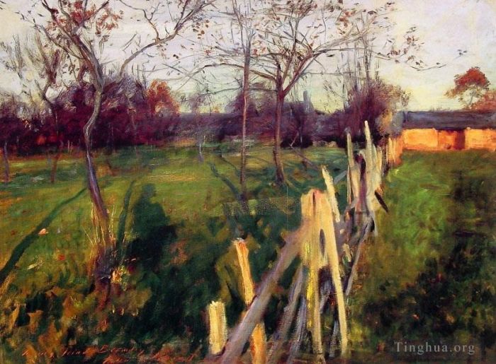 John Singer Sargent Oil Painting - Home Fields
