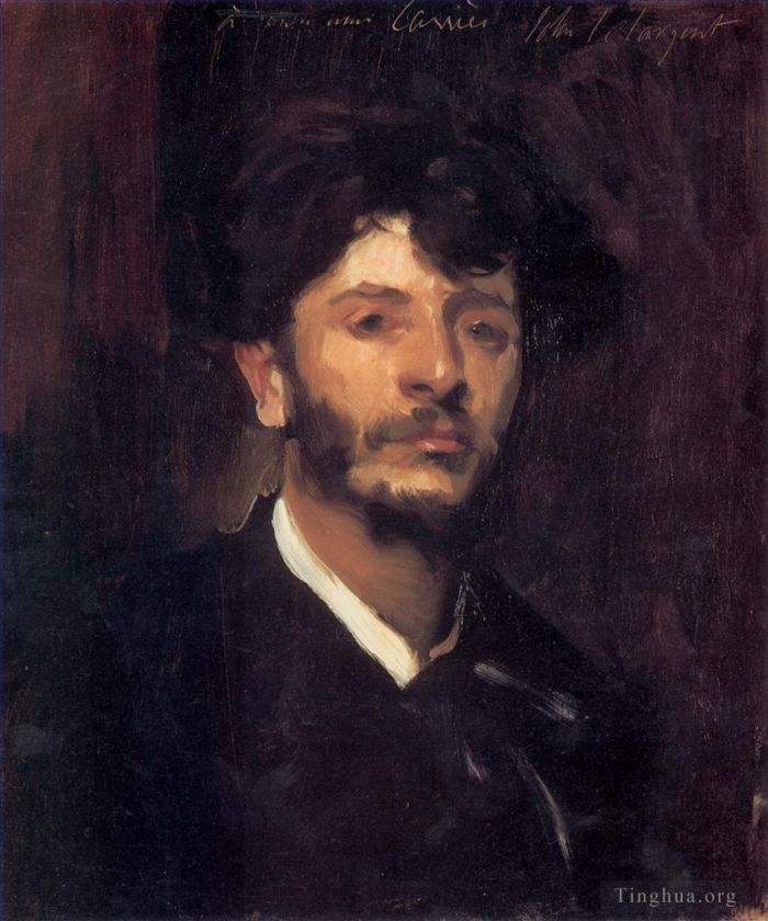 John Singer Sargent Oil Painting - Jean Joseph Marie Carries portrait