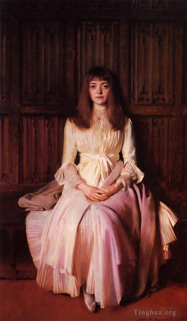John Singer Sargent Oil Painting - Miss Elsie Palmer portrait