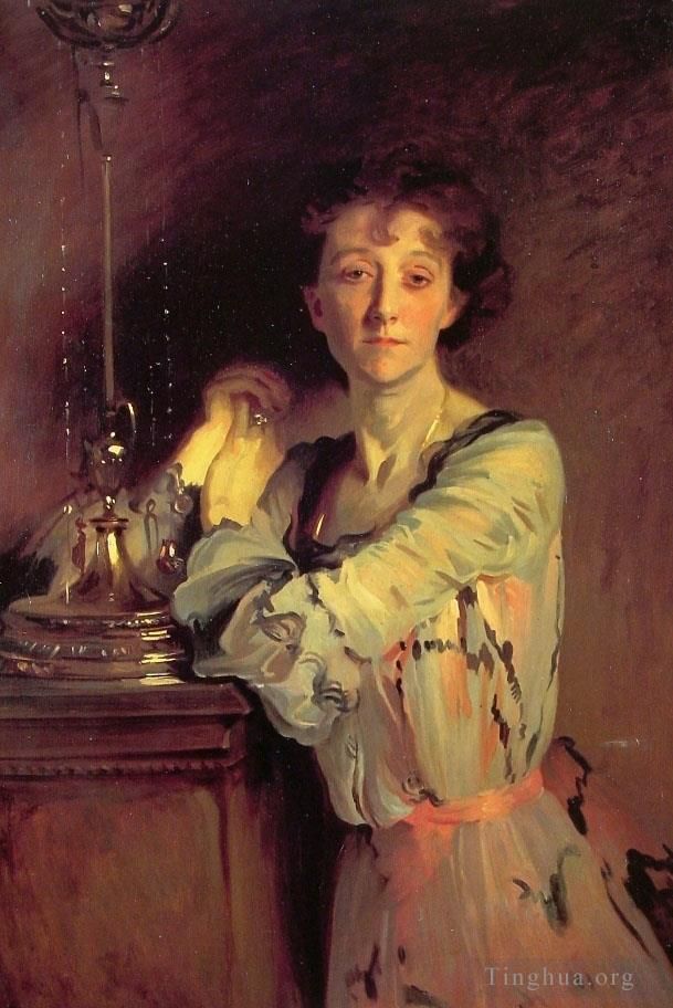 John Singer Sargent Oil Painting - Mrs Charles Russell portrait