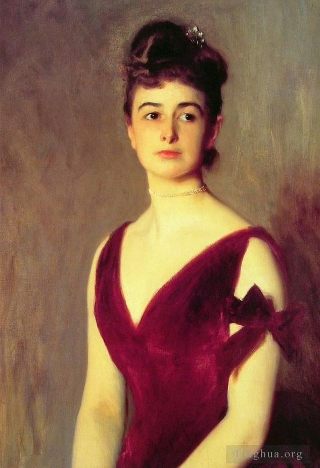 John Singer Sargent Oil Painting - Mrs charles E Inches portrait