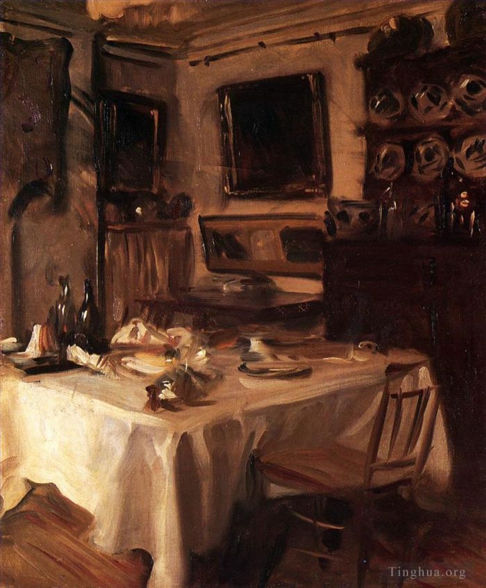 John Singer Sargent Oil Painting - My Dining Room