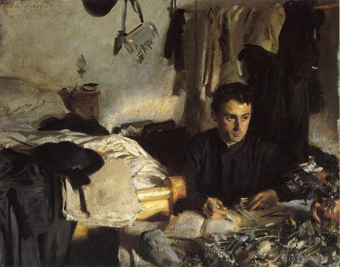 John Singer Sargent Oil Painting - Padre Sebastiano