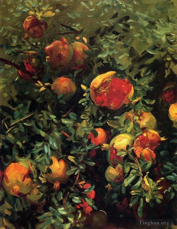John Singer Sargent Oil Painting - Pomegranates