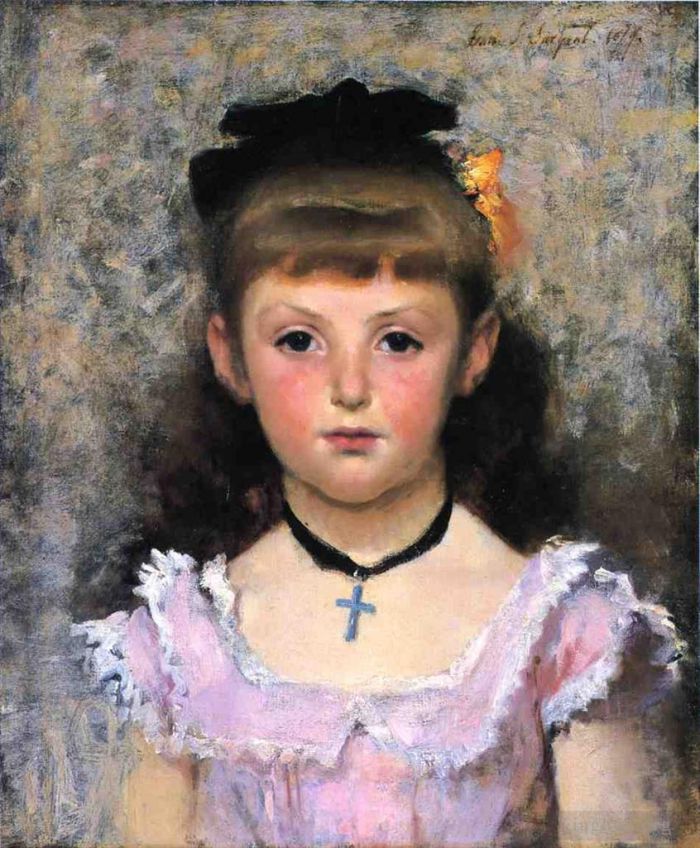 John Singer Sargent Oil Painting - Portrait of Jeanne Kieffer