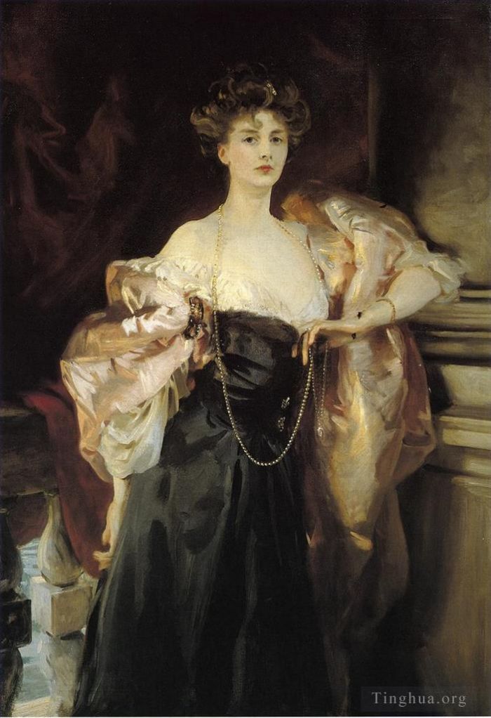John Singer Sargent Oil Painting - Portrait of Lady Helen Vincent Viscountess dAbernon