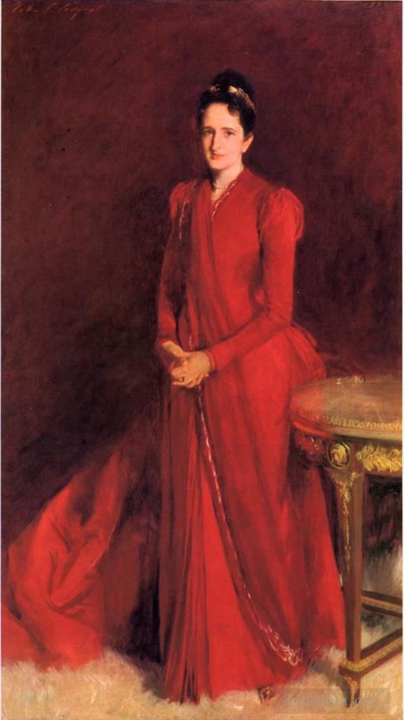 John Singer Sargent Oil Painting - Portrait of Mrs Elliott Fitch Shepard