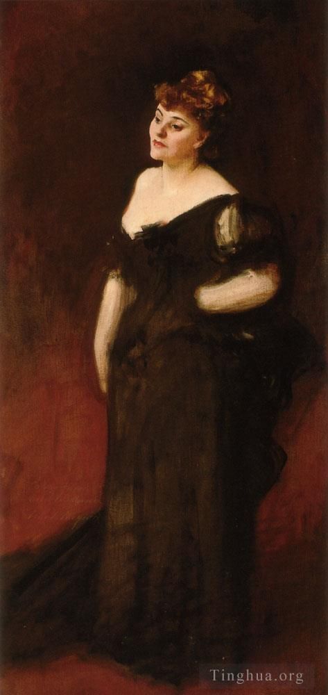 John Singer Sargent Oil Painting - Portrait of Mrs Harry Vane Milbank