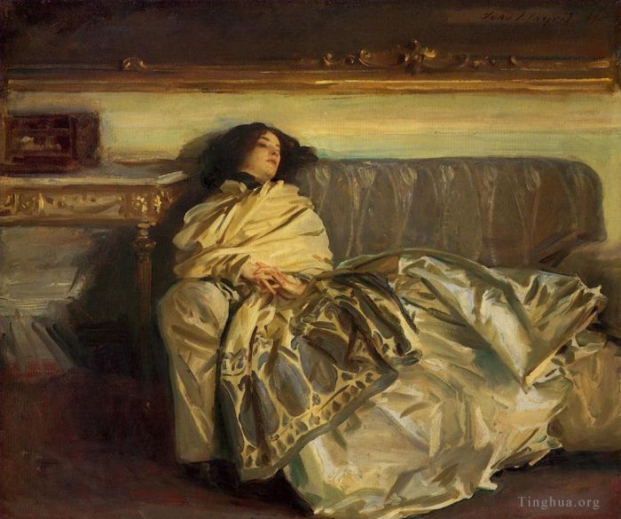 John Singer Sargent Oil Painting - Repose