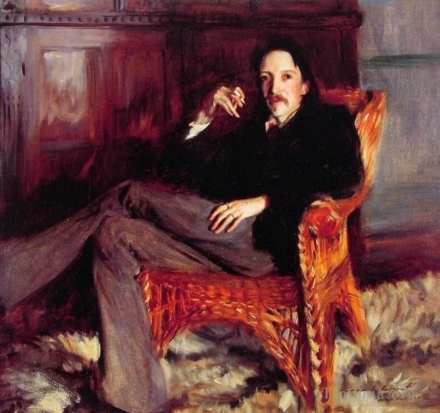 John Singer Sargent Oil Painting - Robert Louis Stevenson