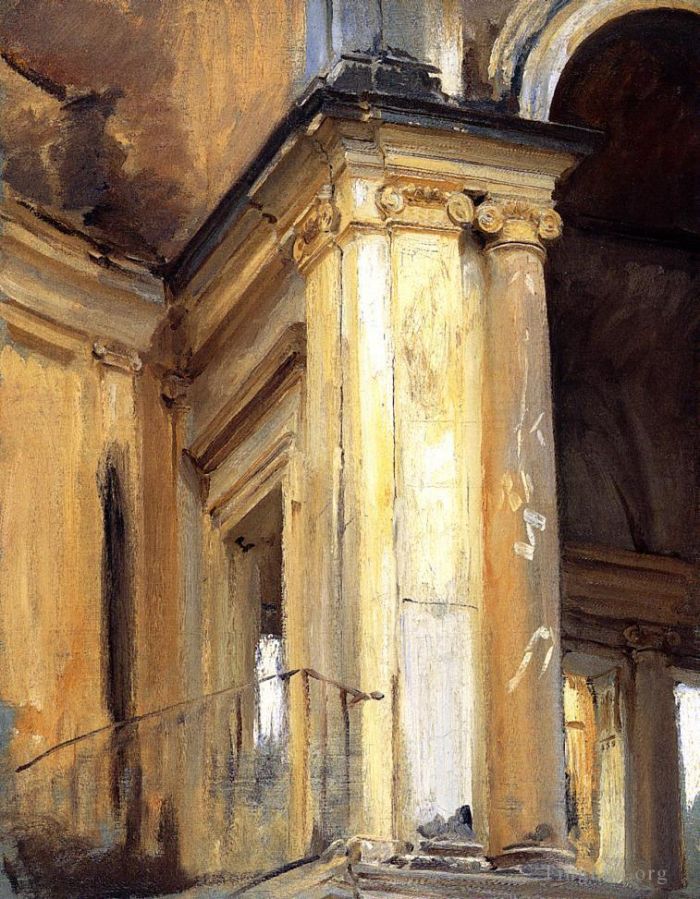 John Singer Sargent Oil Painting - Roman Architecture